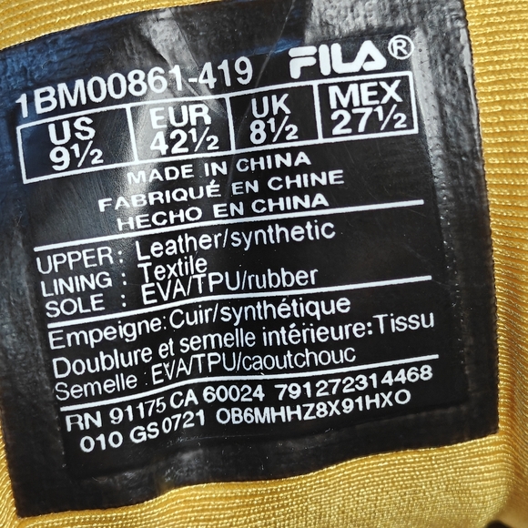 FILA GranHill 2 Outdoor Trail Sneakers New with Box Men’s Navy Grey - Picture 14 of 16